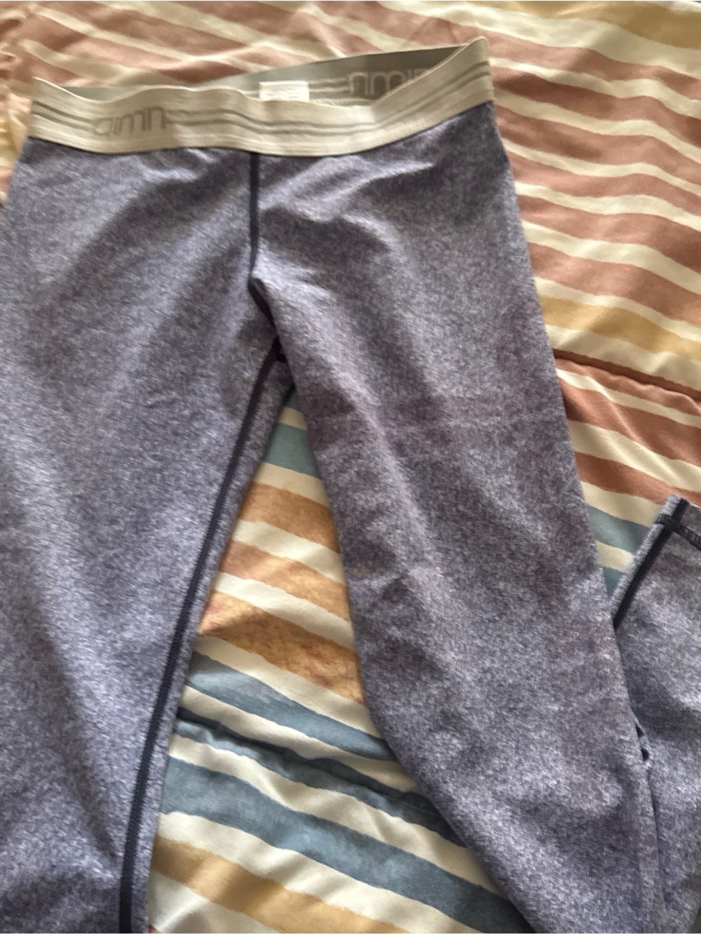 Periwinkle blue Women's Active Leggings with Elastic Waistband